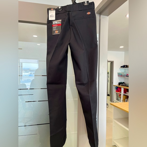 Dickies black men’s work pant new flat front - Picture 3 of 3